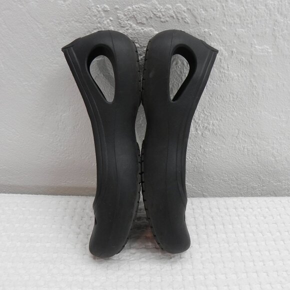 Crocs Kadee Black Ballet Flats Slip-On Round Toe Lightweight Rubber Women's Sz 9 - Picture 7 of 10